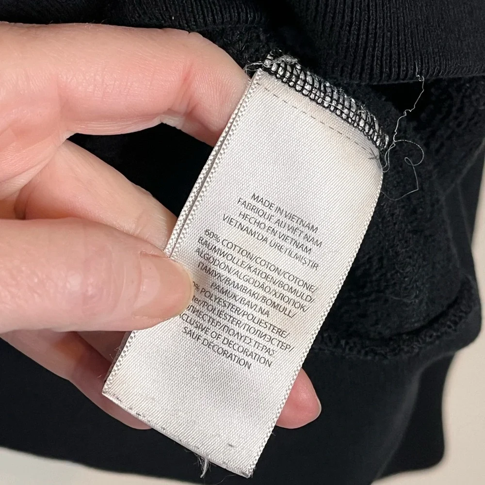 POLO RALPH LAUREN black graphic crewneck sweatshirt size large casual preppy - Picture 5 of 5